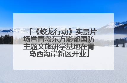 《蛟龙行动》实景片场暨青岛东方影都国防主题文旅研学基地在青岛西海岸新区开业