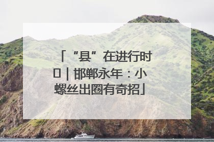 “县”在进行时⑬｜邯郸永年：小螺丝出圈有奇招