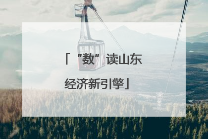 “数”读山东经济新引擎