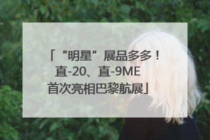 “明星”展品多多！直-20、直-9ME首次亮相巴黎航展