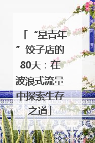 “星青年”饺子店的80天：在波浪式流量中探索生存之道