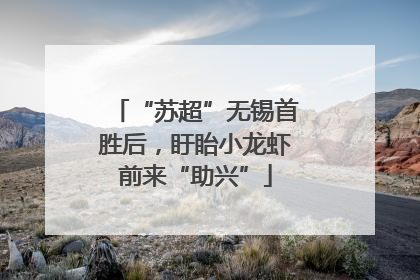 “苏超”无锡首胜后，盱眙小龙虾前来“助兴”