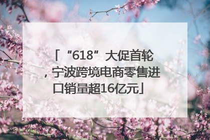 “618”大促首轮，宁波跨境电商零售进口销量超16亿元