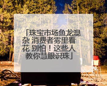 珠宝市场鱼龙混杂 消费者雾里看花 别怕！这些人教你慧眼识珠