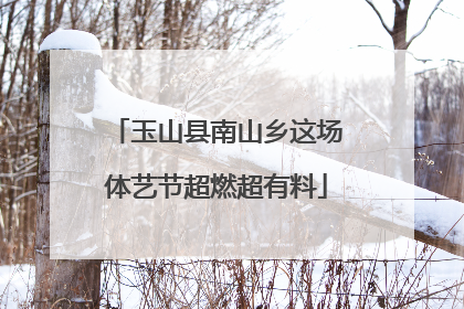 玉山县南山乡这场体艺节超燃超有料