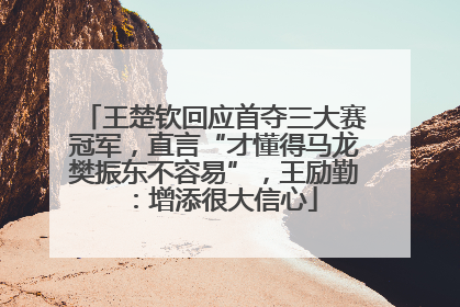 王楚钦回应首夺三大赛冠军，直言“才懂得马龙樊振东不容易”，王励勤：增添很大信心