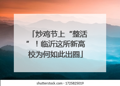 炒鸡节上“整活”！临沂这所新高校为何如此出圈