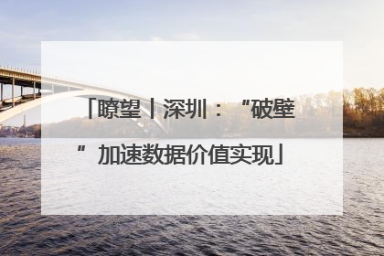 瞭望丨深圳：“破壁”加速数据价值实现
