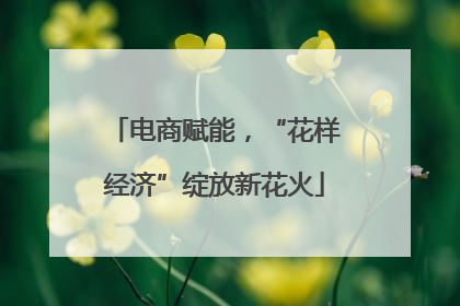 电商赋能，“花样经济”绽放新花火