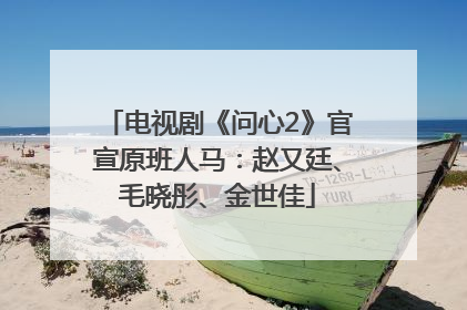 电视剧《问心2》官宣原班人马：赵又廷、毛晓彤、金世佳