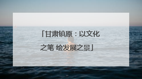 甘肃镇原：以文化之笔 绘发展之景