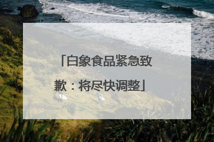 白象食品紧急致歉：将尽快调整