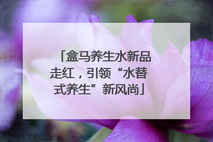 盒马养生水新品走红，引领“水替式养生”新风尚