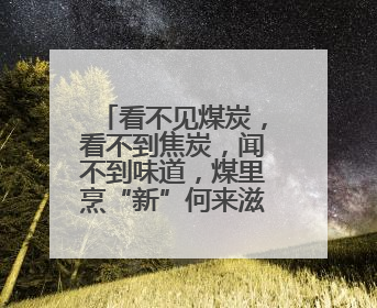 看不见煤炭，看不到焦炭，闻不到味道，煤里烹“新”何来滋味？