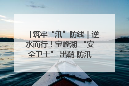 筑牢“汛”防线｜逆水而行！宝峰湖 “安全卫士” 出鞘 防汛应急再添硬核力量