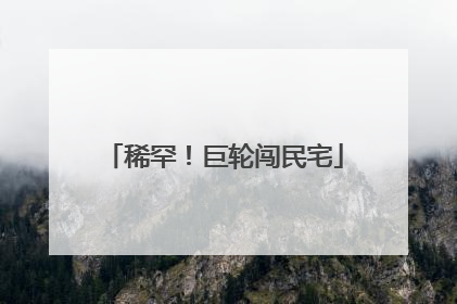 稀罕！巨轮闯民宅