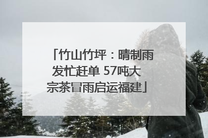 竹山竹坪：晴制雨发忙赶单 57吨大宗茶冒雨启运福建