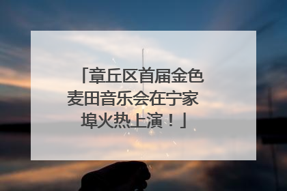 章丘区首届金色麦田音乐会在宁家埠火热上演！