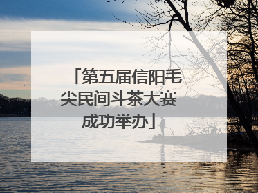 第五届信阳毛尖民间斗茶大赛成功举办