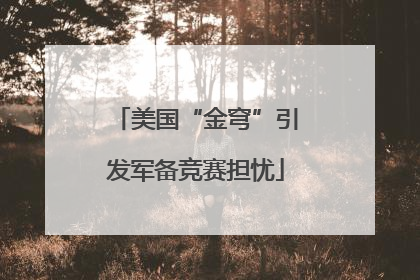 美国“金穹”引发军备竞赛担忧