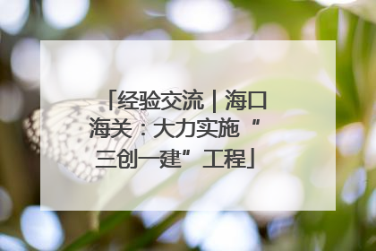 经验交流｜海口海关：大力实施“三创一建”工程