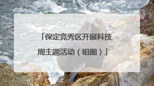 保定竞秀区开展科技周主题活动（组图）
