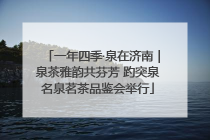 一年四季·泉在济南｜泉茶雅韵共芬芳 趵突泉名泉茗茶品鉴会举行