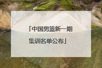 中国男篮新一期集训名单公布
