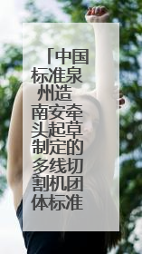 中国标准泉州造 南安牵头起草制定的多线切割机团体标准启用