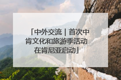 中外交流｜首次中肯文化和旅游季活动在肯尼亚启动