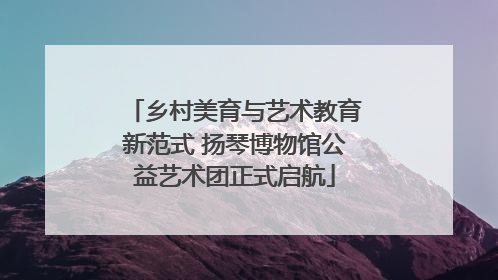 乡村美育与艺术教育新范式 扬琴博物馆公益艺术团正式启航