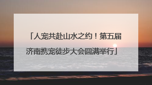 人宠共赴山水之约！第五届济南携宠徒步大会圆满举行