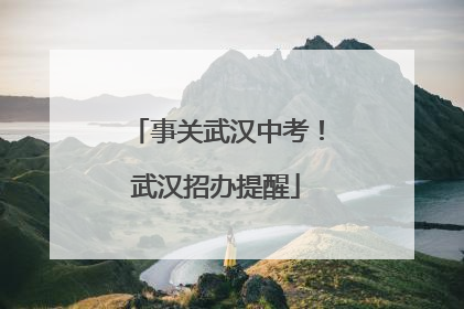 事关武汉中考！武汉招办提醒