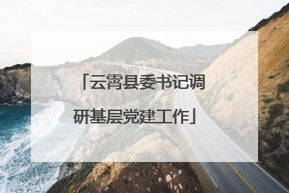 云霄县委书记调研基层党建工作