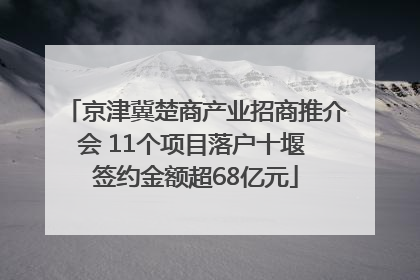 京津冀楚商产业招商推介会 11个项目落户十堰 签约金额超68亿元