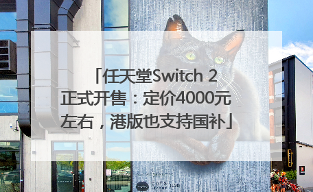 任天堂Switch 2正式开售：定价4000元左右，港版也支持国补