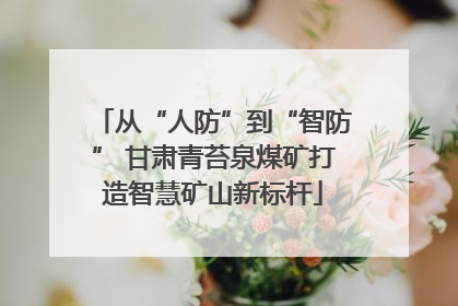 从“人防”到“智防” 甘肃青苔泉煤矿打造智慧矿山新标杆