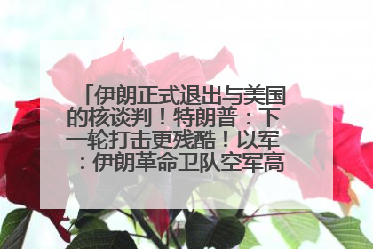 伊朗正式退出与美国的核谈判！特朗普：下一轮打击更残酷！以军：伊朗革命卫队空军高层指挥系统已被击垮