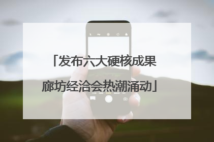 发布六大硬核成果 廊坊经洽会热潮涌动