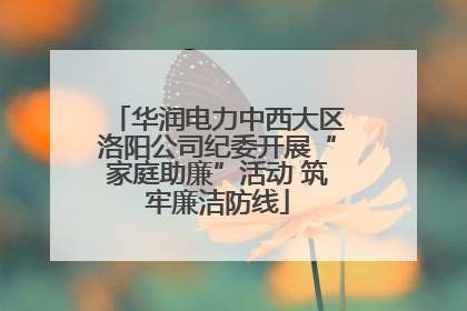 华润电力中西大区洛阳公司纪委开展“家庭助廉”活动 筑牢廉洁防线