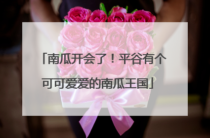 南瓜开会了！平谷有个可可爱爱的南瓜王国