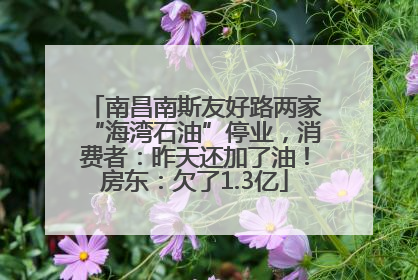 南昌南斯友好路两家“海湾石油”停业，消费者：昨天还加了油！房东：欠了1.3亿