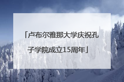 卢布尔雅那大学庆祝孔子学院成立15周年