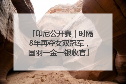 印尼公开赛｜时隔8年再夺女双冠军，国羽一金一银收官