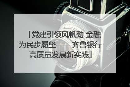 党建引领风帆劲 金融为民步履坚——齐鲁银行高质量发展新实践