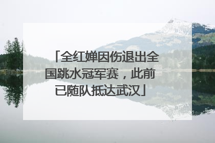 全红婵因伤退出全国跳水冠军赛，此前已随队抵达武汉
