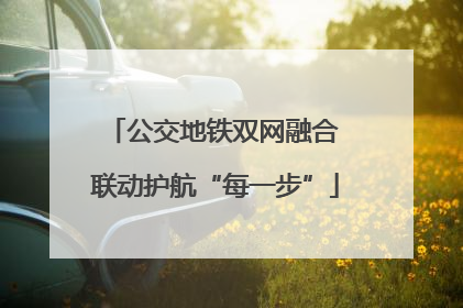公交地铁双网融合 联动护航“每一步”