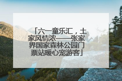 六一童乐汇，土家风情浓——张家界国家森林公园门票站暖心宠游客
