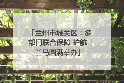 兰州市城关区：多部门联合保障 护航兰马圆满举办