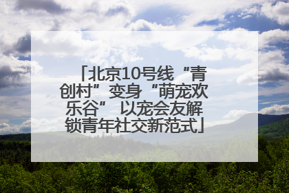 北京10号线“青创村”变身“萌宠欢乐谷” 以宠会友解锁青年社交新范式